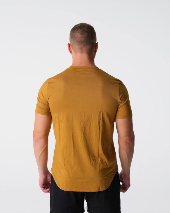 Spitzen Männer NVGTN 6J66771 Bronze T-Shirt mit Puls-Passform