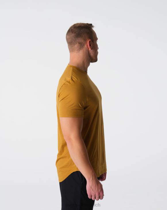 Spitzen Männer NVGTN 6J66771 Bronze T-Shirt mit Puls-Passform